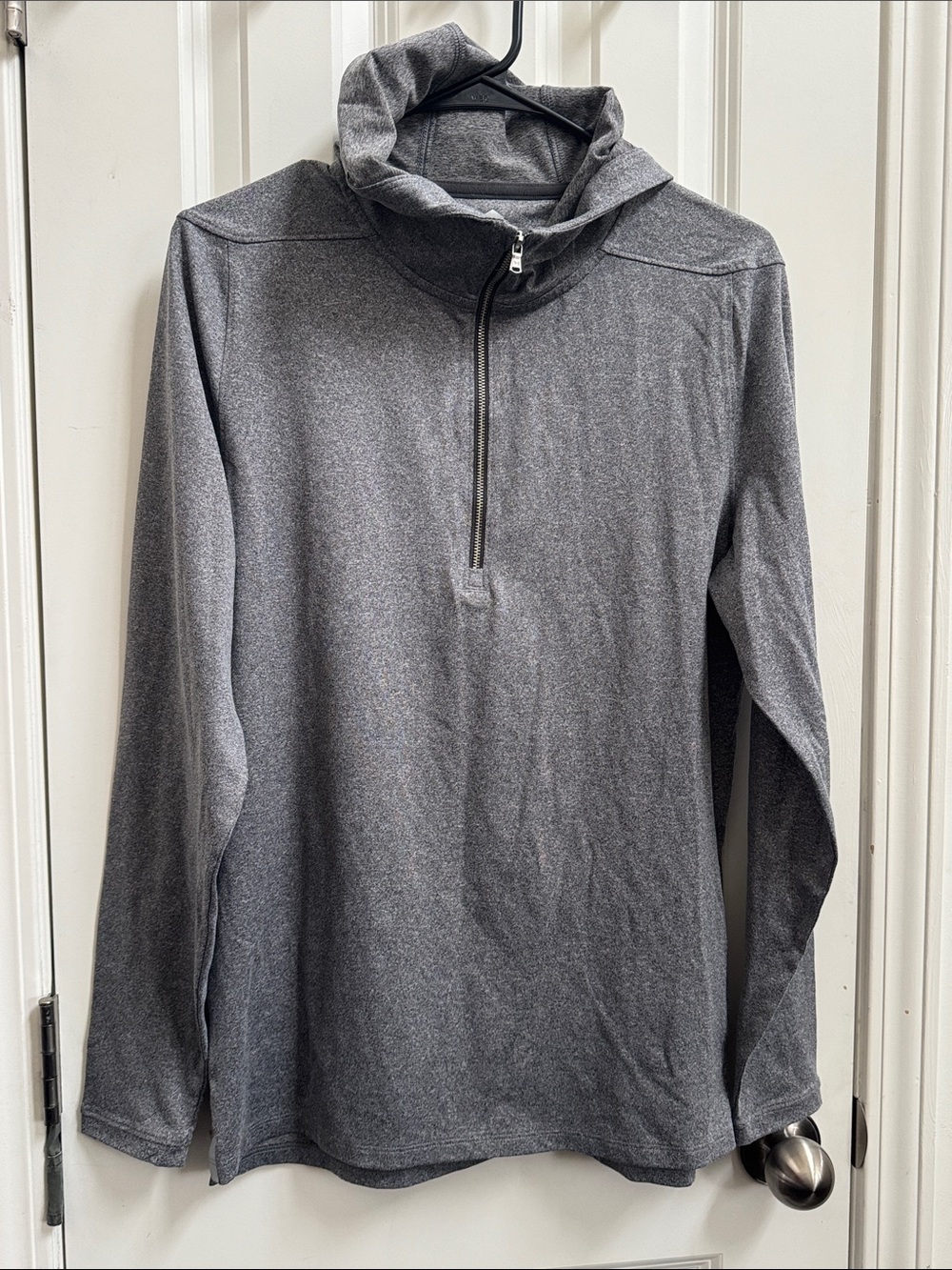 Under Armour Men's Heathered Charcoal Quarter-Zip Hoodie